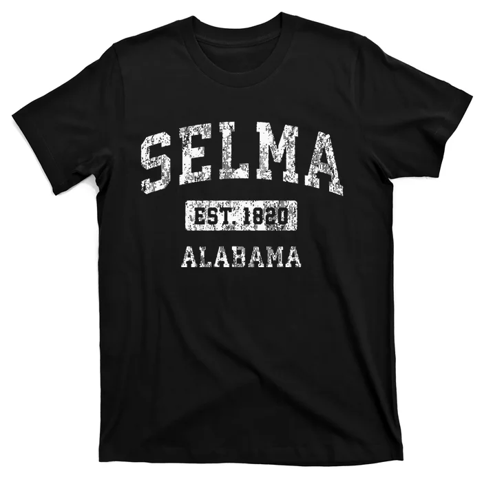 Selma Alabama Al Vintage Sports Established Design T-Shirt