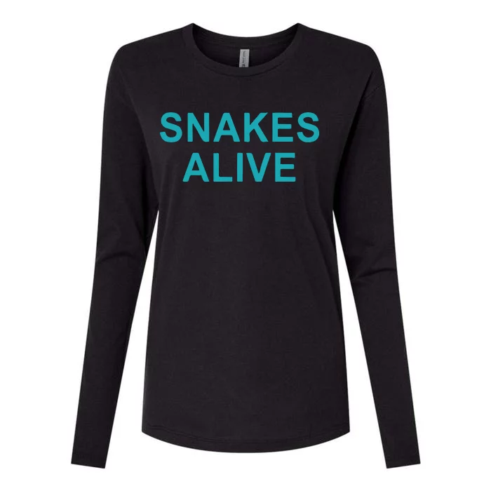 Snakes Alive Arizona Baseball Womens Cotton Relaxed Long Sleeve T-Shirt