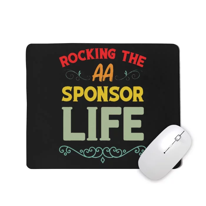 Sobriety Anniversary Aa Na Sponsorship Clean Aa Sponsor Mousepad