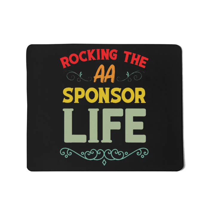 Sobriety Anniversary Aa Na Sponsorship Clean Aa Sponsor Mousepad