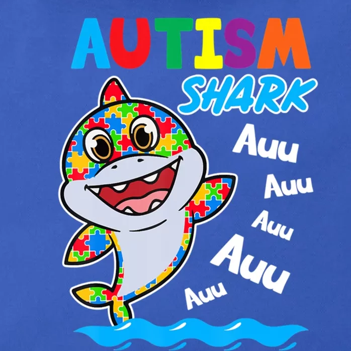 Shark Autism Awareness Puzzle Funny Meaningful Gift Zip Tote Bag