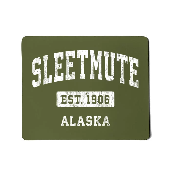 Sleetmute Alaska Ak Vintage Sports Established Design Mousepad