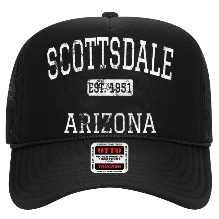 Scottsdale Arizona Az Vintage High Crown Mesh Trucker Hat