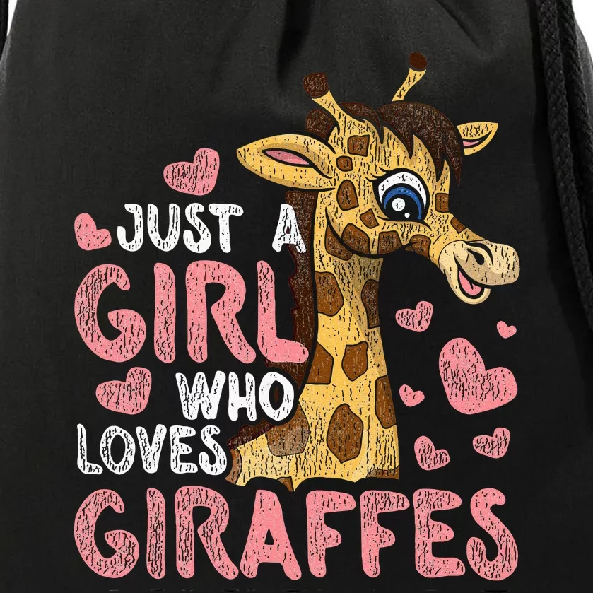 Safari Africa Animal Zoo Keeper Wo Gift Giraffe Drawstring Bag