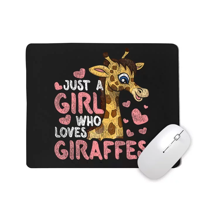 Safari Africa Animal Zoo Keeper Wo Gift Giraffe Mousepad