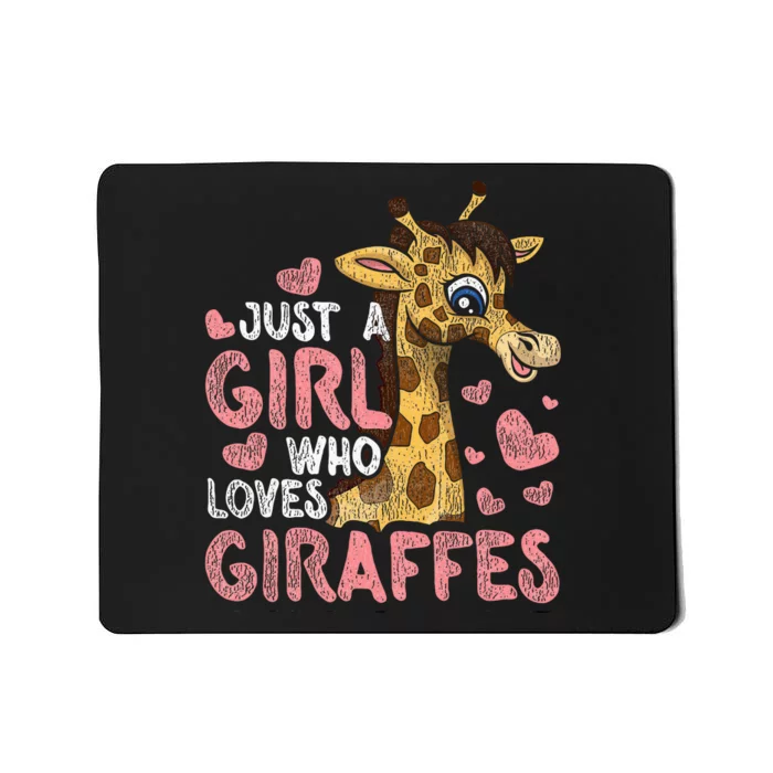 Safari Africa Animal Zoo Keeper Wo Gift Giraffe Mousepad