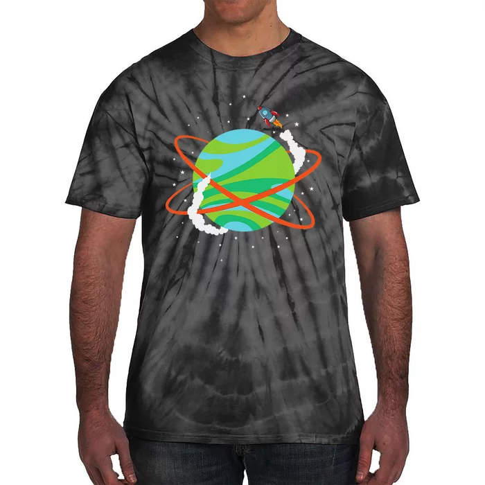 Spacecraft Approaching A Distant Exoplanet Tie-Dye T-Shirt