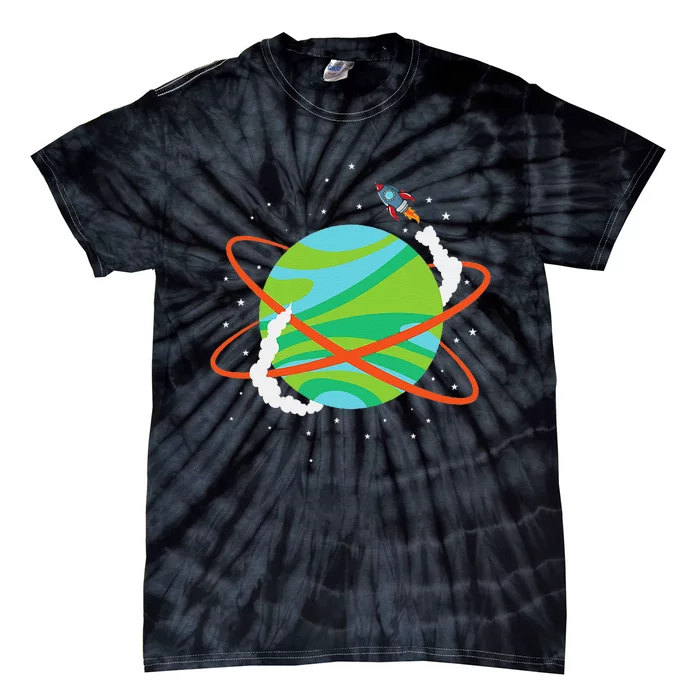 Spacecraft Approaching A Distant Exoplanet Tie-Dye T-Shirt