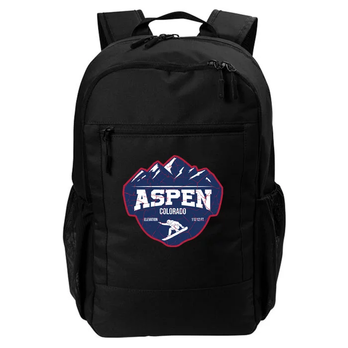 Ski At Aspen Colorado Grunge Style Daily Commute Backpack