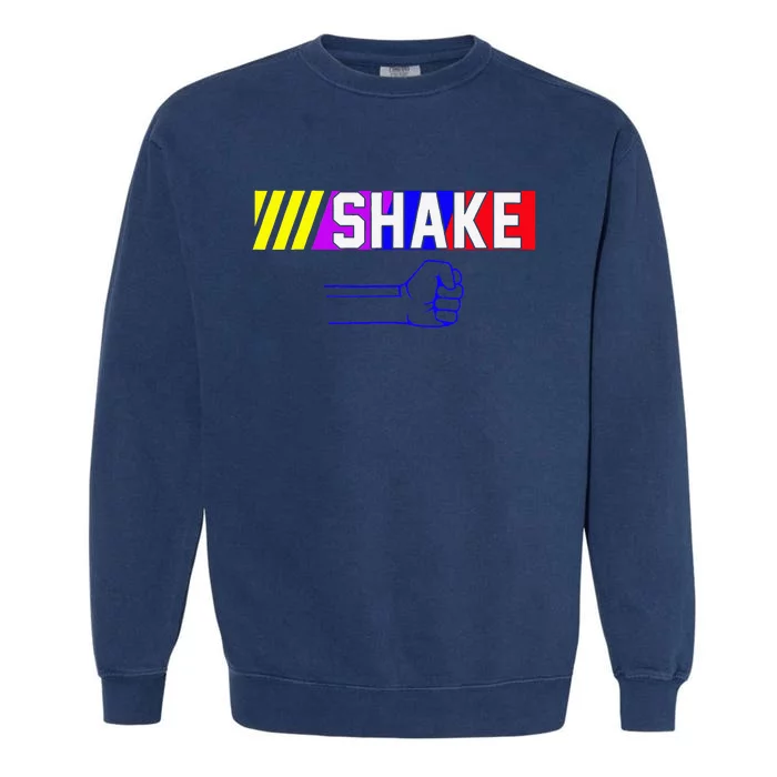 Shake And Bake Funny Family Matching Lover Dad Daughter Son Garment-Dyed Sweatshirt