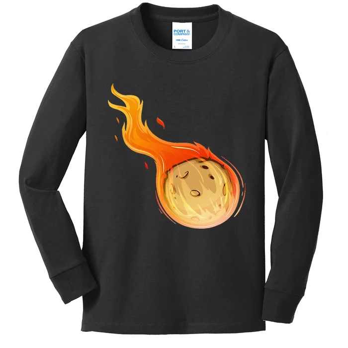 Stone Asteroid Belt Meteorite Flying Space Rock Astronomy Kids Long Sleeve Shirt