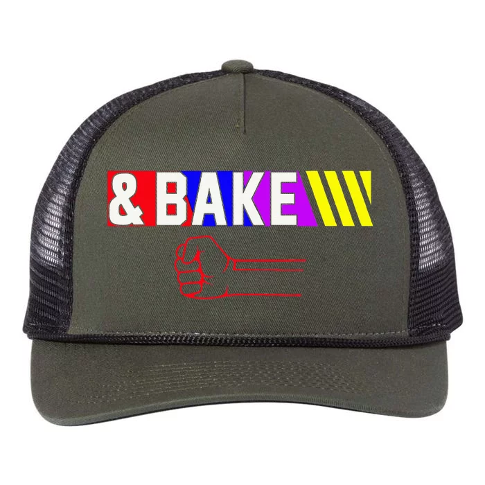 Shake And Bake Funny Family Matching Lover Dad Daughter Son Retro Rope Trucker Hat Cap