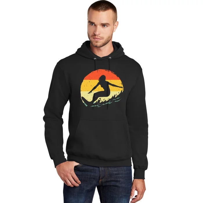 Surf Art Beach Surfer Hawaiian Wave Surfing Hoodie