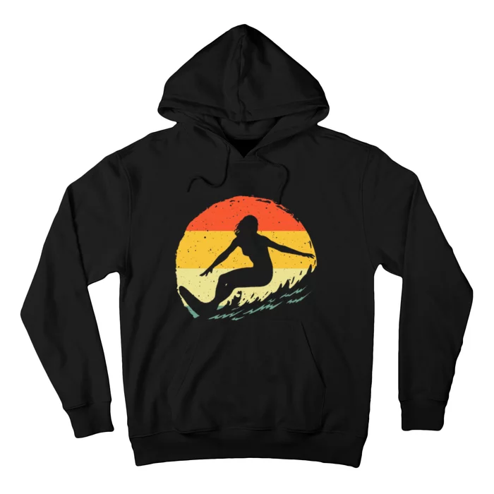 Surf Art Beach Surfer Hawaiian Wave Surfing Hoodie