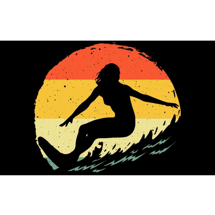 Surf Art Beach Surfer Hawaiian Wave Surfing Bumper Sticker