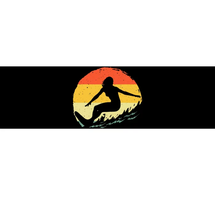 Surf Art Beach Surfer Hawaiian Wave Surfing Bumper Sticker