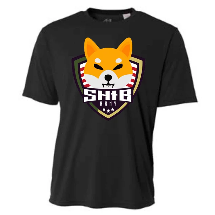 Shiba Army Badge Crest Cooling Performance Crew T-Shirt