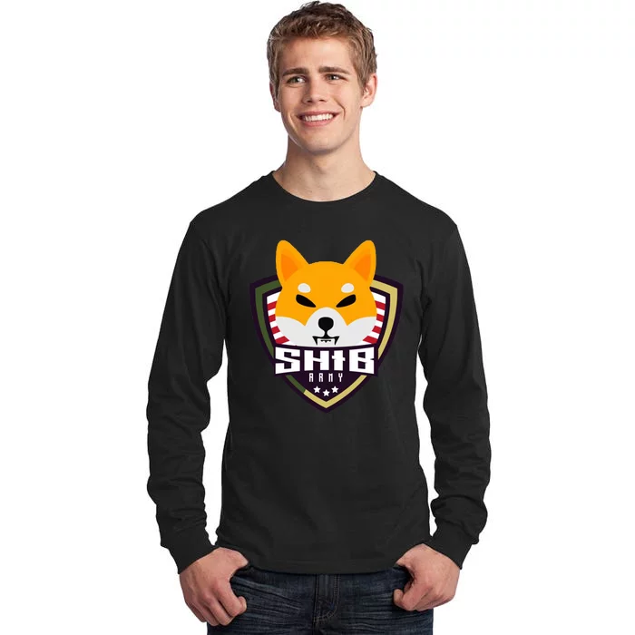 Shiba Army Badge Crest Tall Long Sleeve T-Shirt