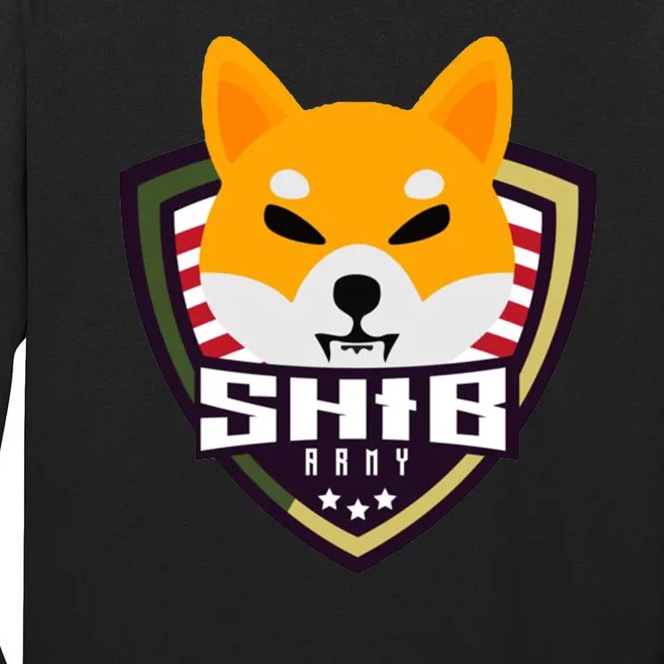 Shiba Army Badge Crest Tall Long Sleeve T-Shirt