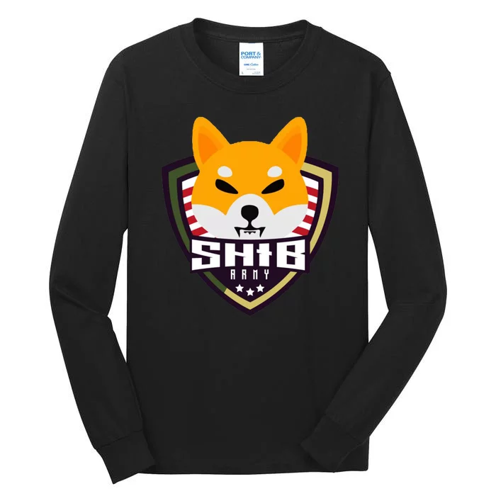 Shiba Army Badge Crest Tall Long Sleeve T-Shirt