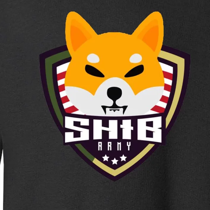 Shiba Army Badge Crest Toddler Sweatshirt