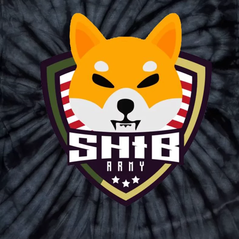 Shiba Army Badge Crest Tie-Dye T-Shirt