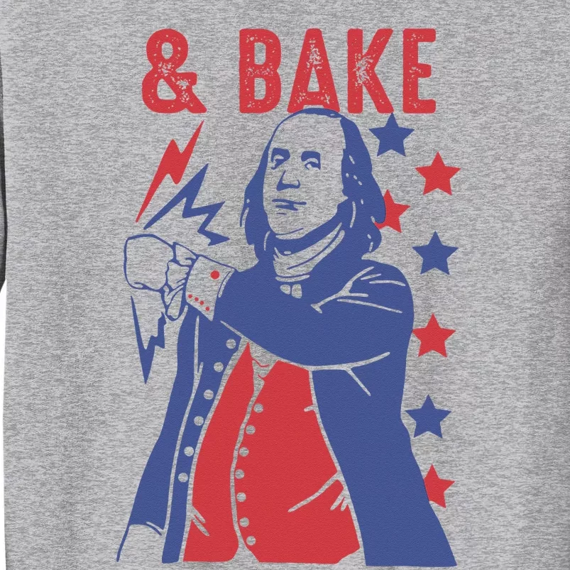 Shake And Bake Funny Couple Matching 4th of July Bake Tall Sweatshirt