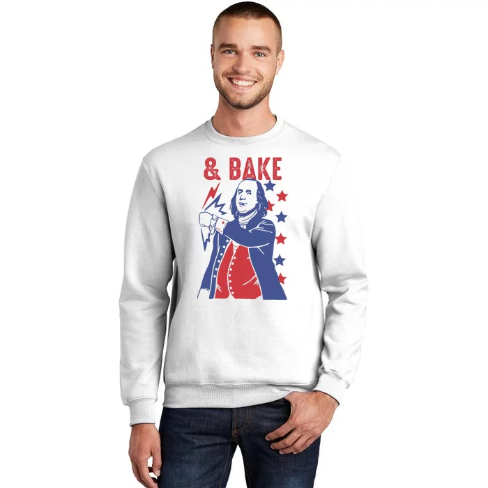 Shake And Bake Funny Couple Matching 4th of July Bake Sweatshirt