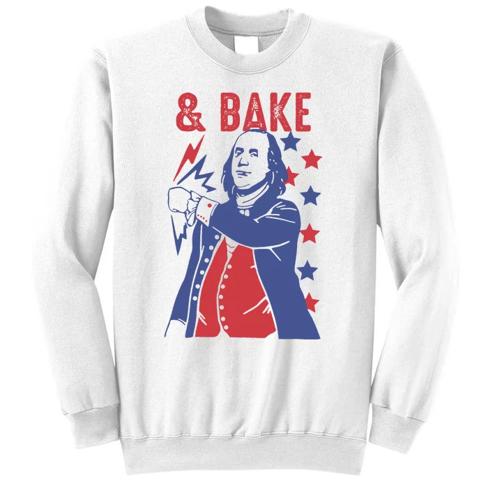 Shake And Bake Funny Couple Matching 4th of July Bake Sweatshirt