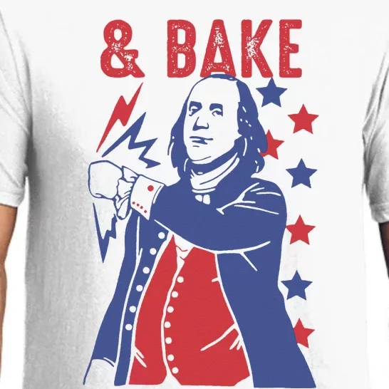 Shake And Bake Funny Couple Matching 4th of July Bake Pajama Set