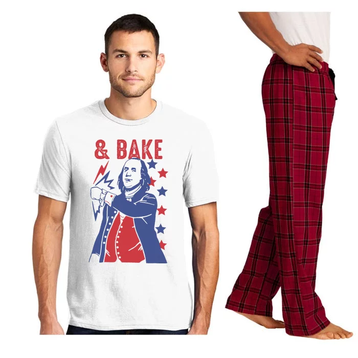 Shake And Bake Funny Couple Matching 4th of July Bake Pajama Set