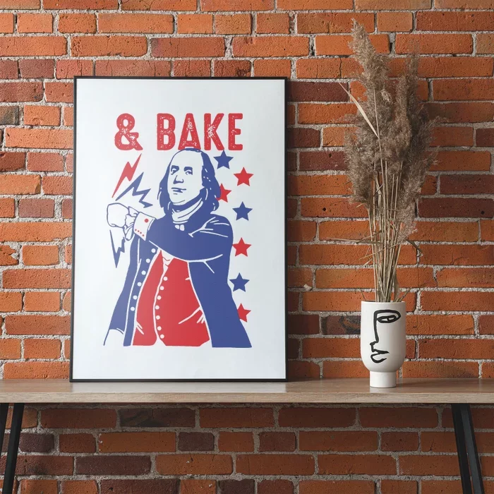 Shake And Bake Funny Couple Matching 4th of July Bake Poster