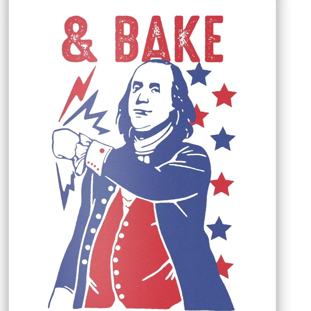 Shake And Bake Funny Couple Matching 4th of July Bake Poster