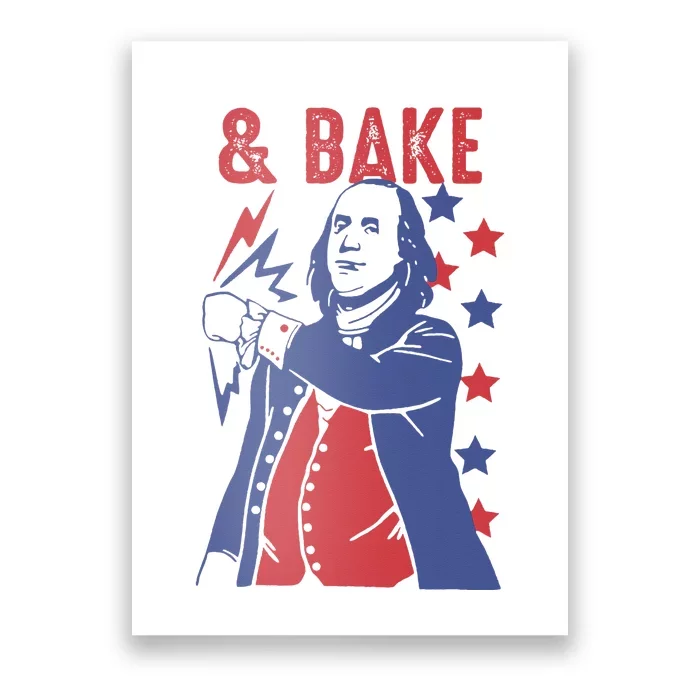 Shake And Bake Funny Couple Matching 4th of July Bake Poster