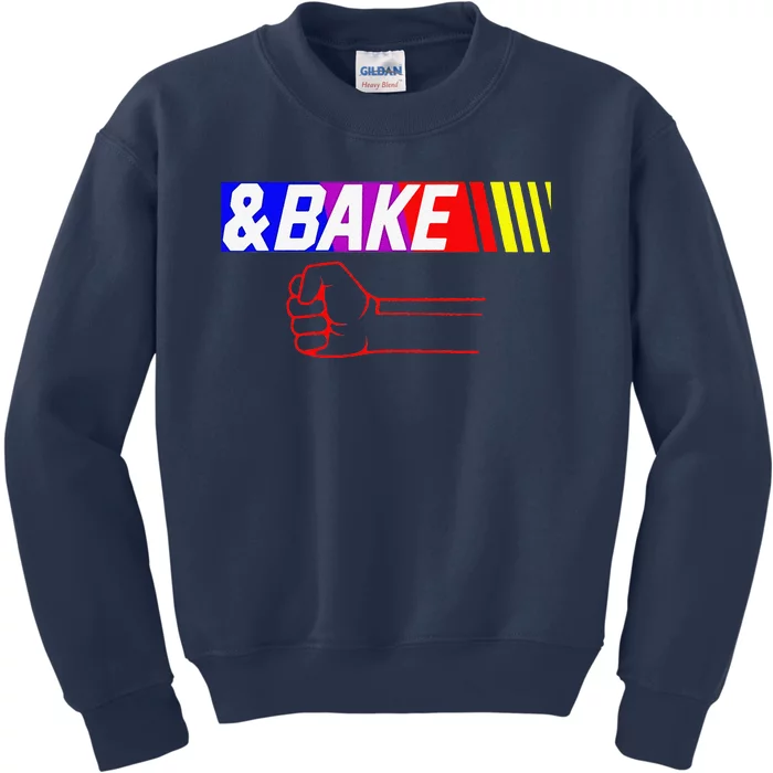 Shake And Bake Funny Family Lover Dad Daughter Son Matching Gift Kids Sweatshirt