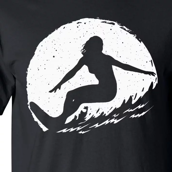 Surf Art Beach Surfer Hawaiian Wave Surfing Tall T-Shirt