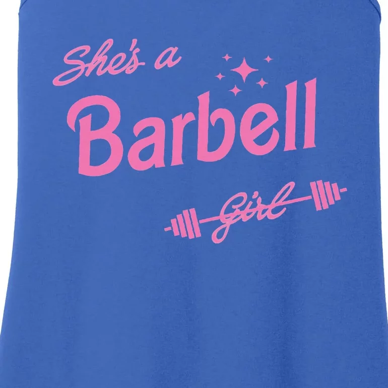 Shes A Barbell Ladies Essential Tank