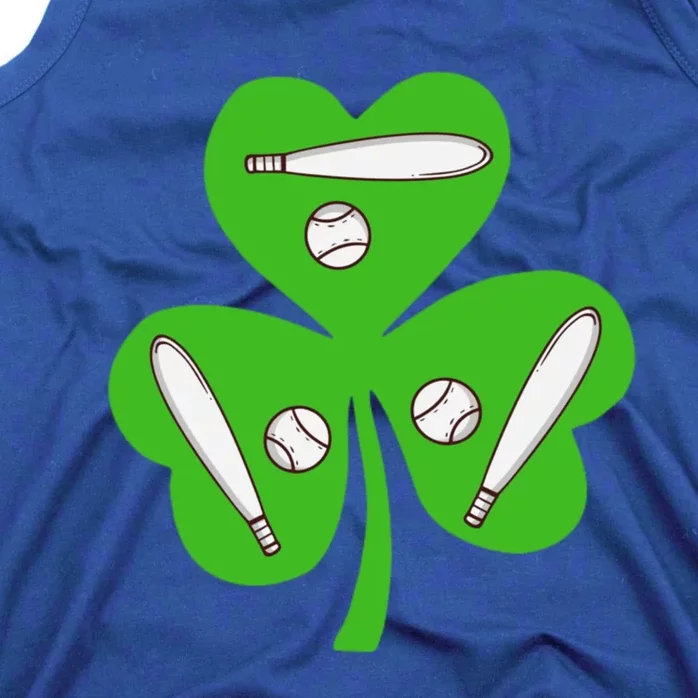 Shamrock American Baseball St Patrick's Day Funny Gift Tank Top