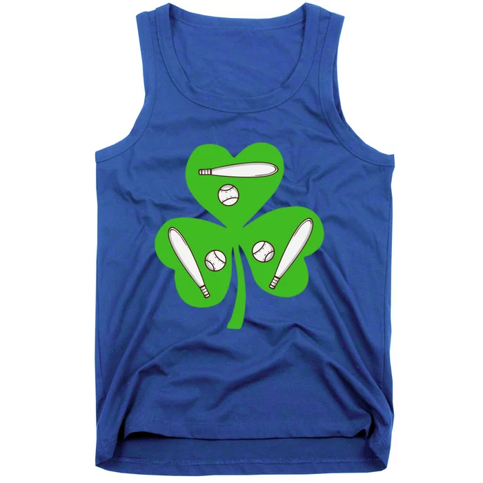 Shamrock American Baseball St Patrick's Day Funny Gift Tank Top