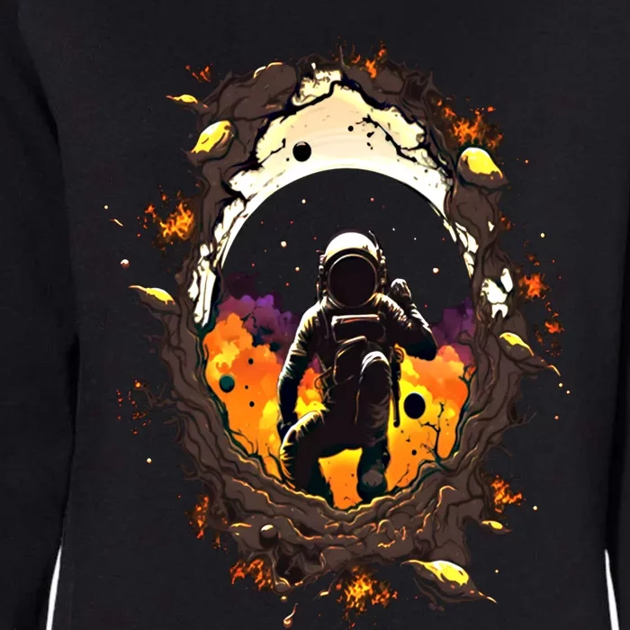 Space Astronaut Black Hole Astronomy Astronomer Gift Womens California Wash Sweatshirt