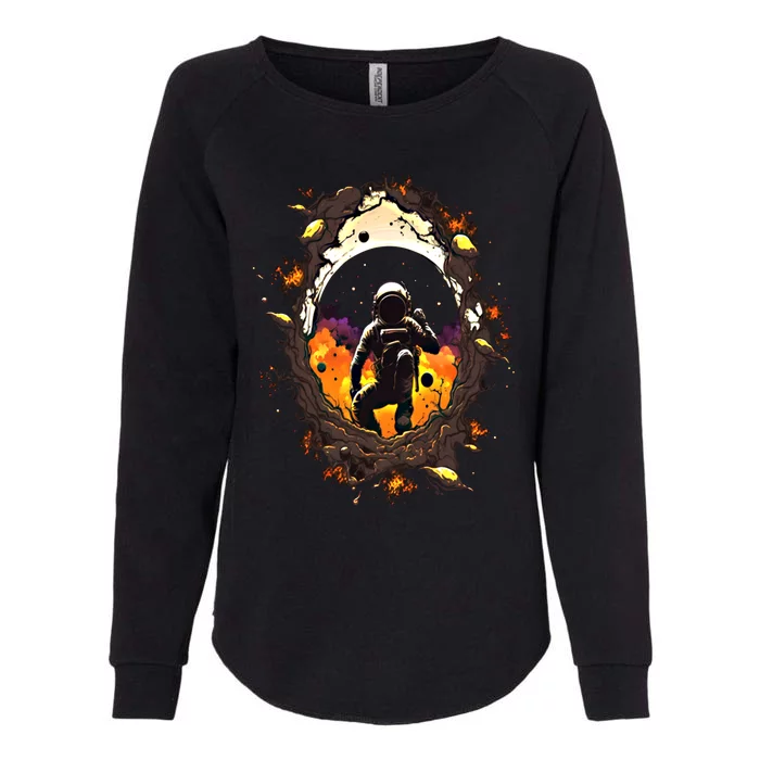 Space Astronaut Black Hole Astronomy Astronomer Gift Womens California Wash Sweatshirt