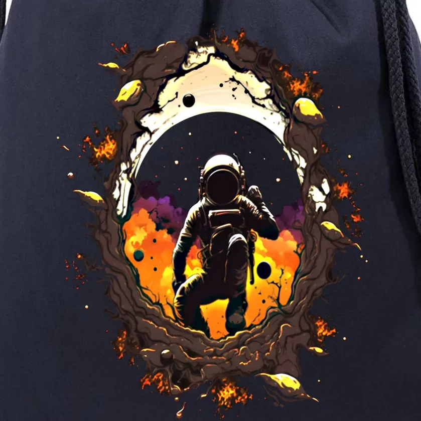 Space Astronaut Black Hole Astronomy Astronomer Gift Drawstring Bag