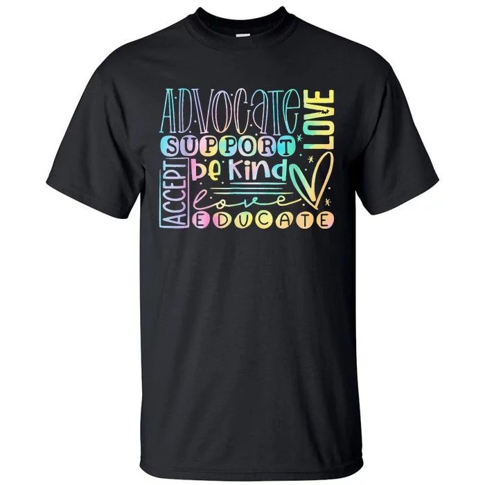 Support Accept Be Kind Autism Advocate Tall T-Shirt