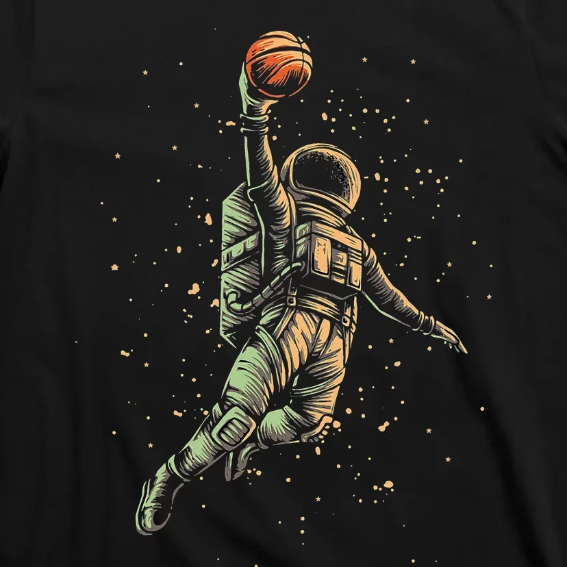 Space Astronaut Basketball Player Funny planet T-Shirt