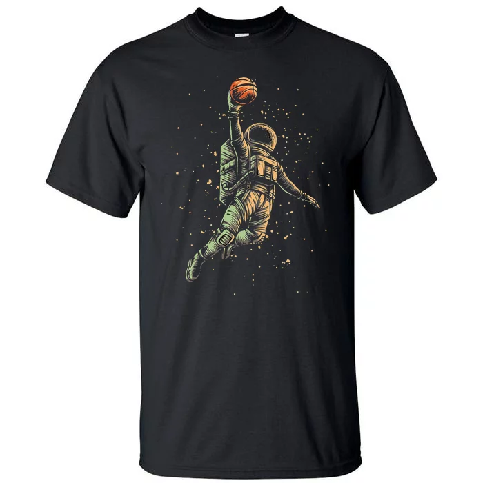 Space Astronaut Basketball Player Funny planet Tall T-Shirt