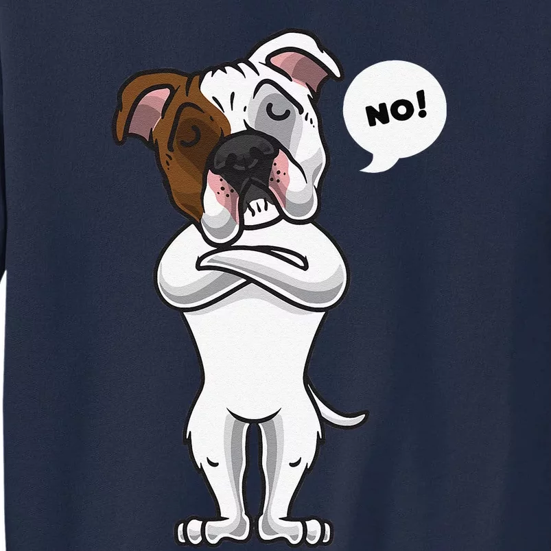 Stubborn American Bulldog Dog Funny Tall Sweatshirt