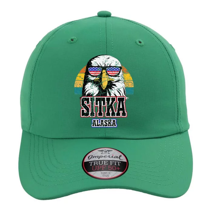 Sitka Alaska Bald Eagle Usa Flag The Original Performance Cap