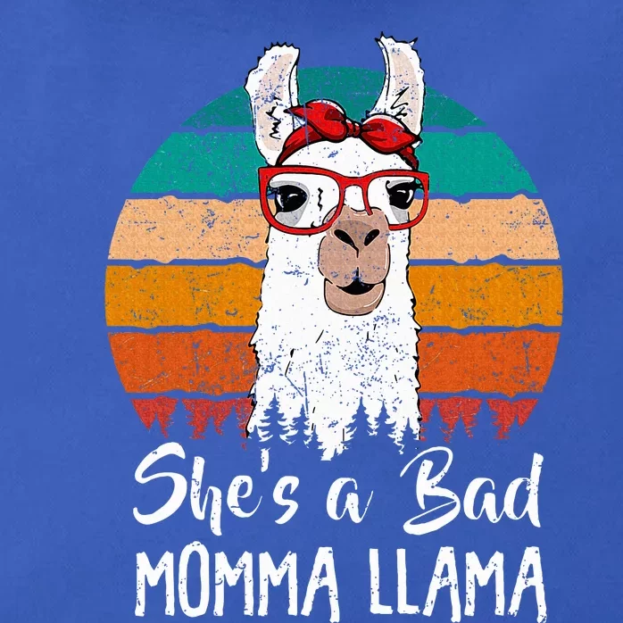 Shes A Bad Momma Llama Mothers Day Zip Tote Bag