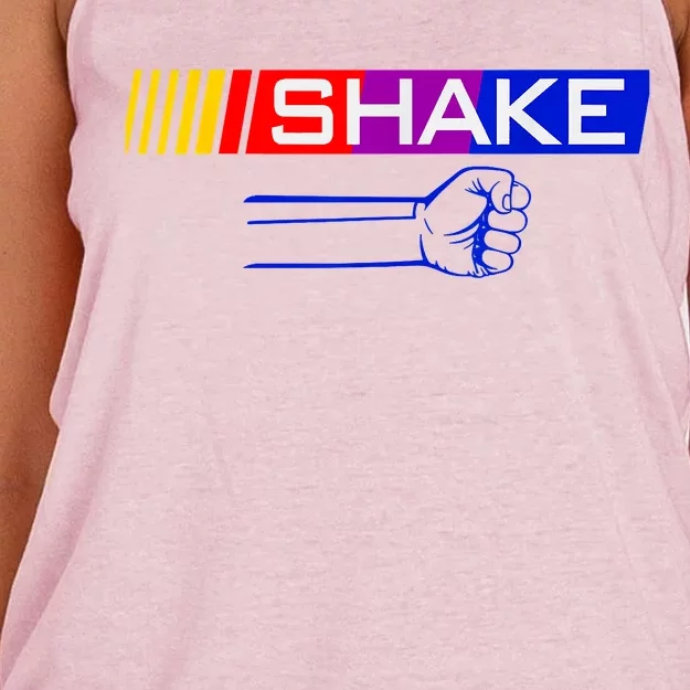 Shake And Bake Funny Couple Matching 4th Of July Bake Women's Knotted Racerback Tank