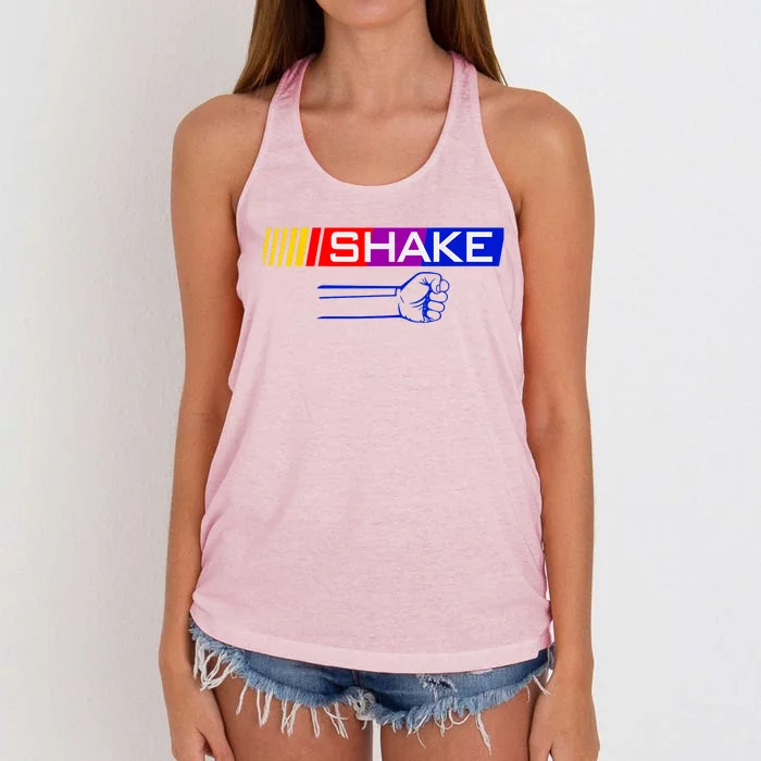 Shake And Bake Funny Couple Matching 4th Of July Bake Women's Knotted Racerback Tank